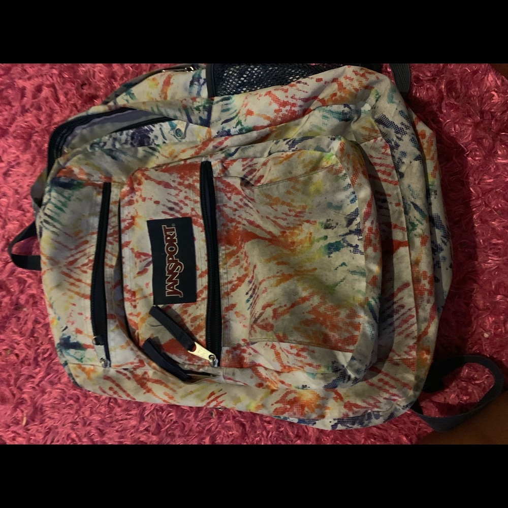 Colorful jansport book bag